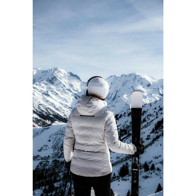 Casque de ski avec visière adulte - PST 550 blanc