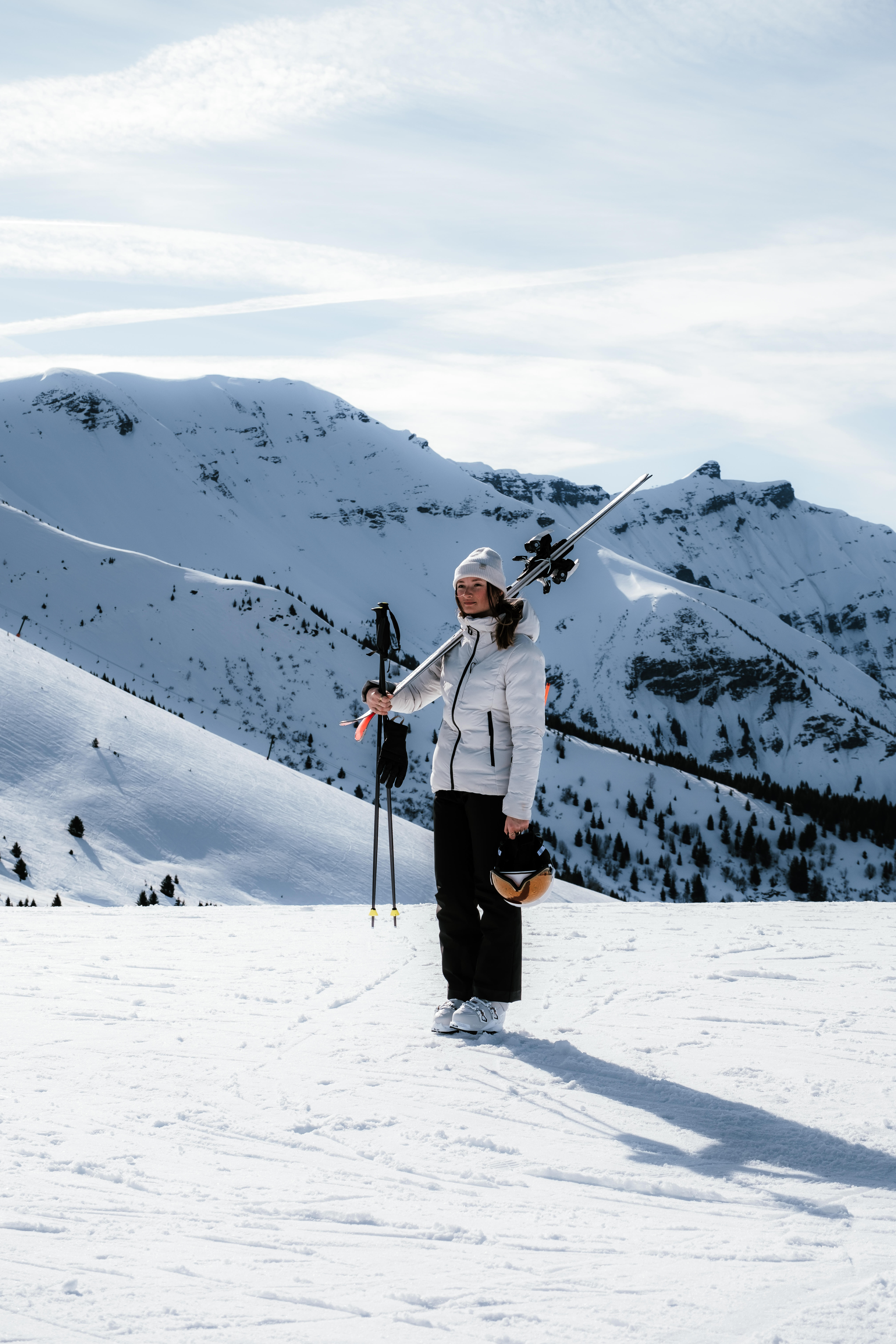 Manteau de ski matelassé chaud et imperméable femme, Warm 500 - WEDZE