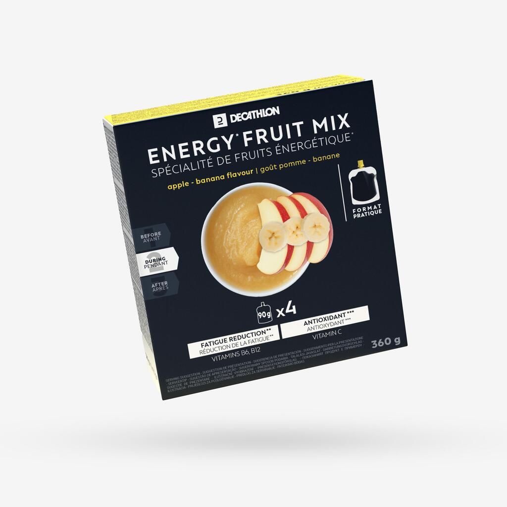 ЕНЕРГИЕН ГЕЛ ENERGY FRUIT MIX, 4 БР. X 90 Г, ЯБЪЛКА И БАНАН