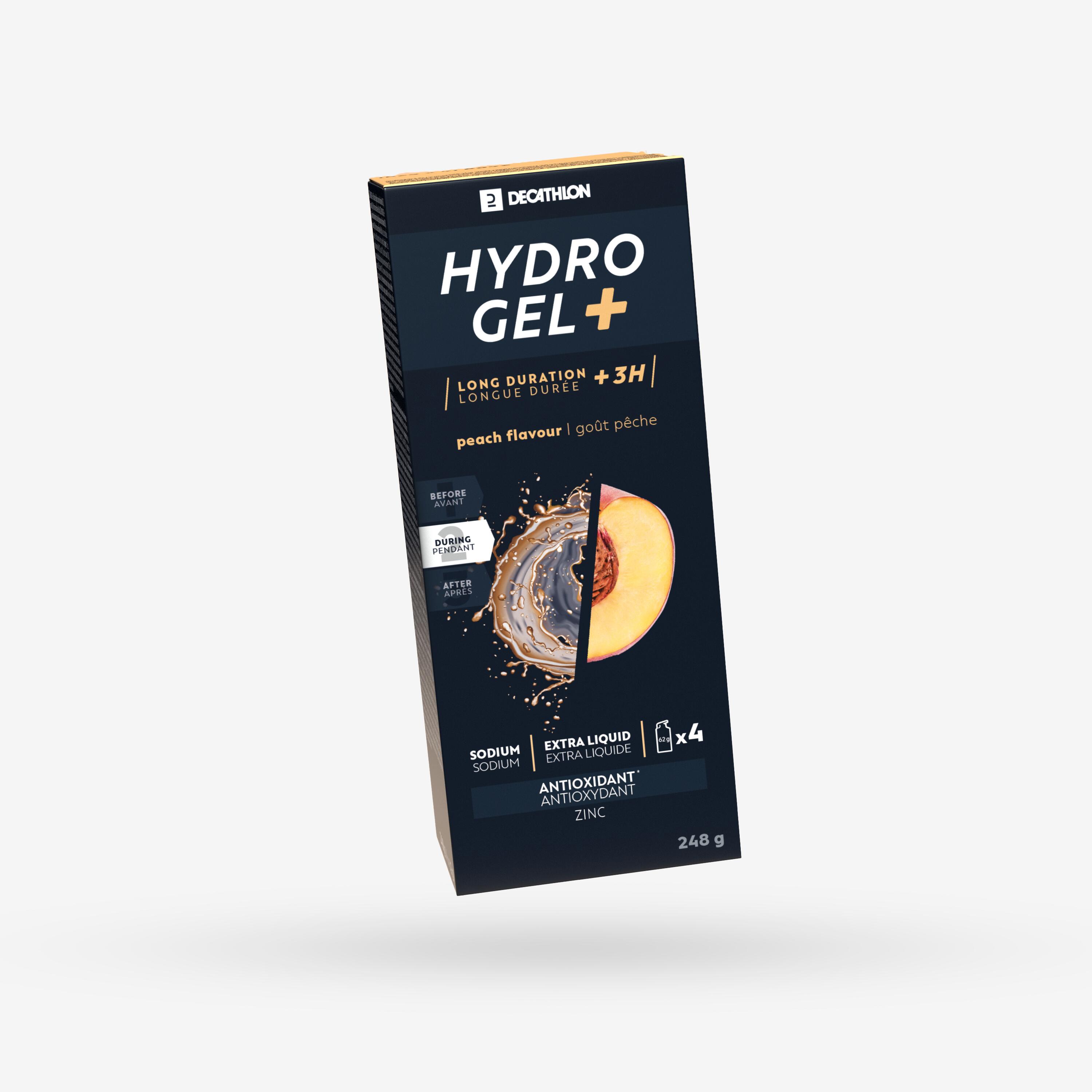 HYDROGEL energy gel - peach 4x62g 1/2