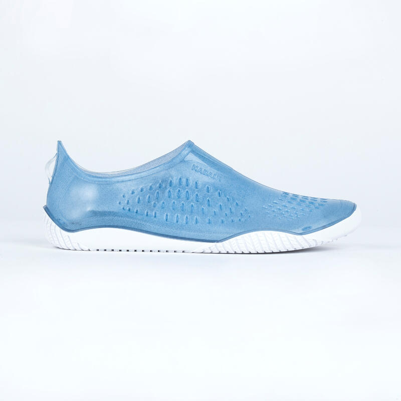 Waterschoenen voor aquabike of aquagym Fitshoe jeansblauw