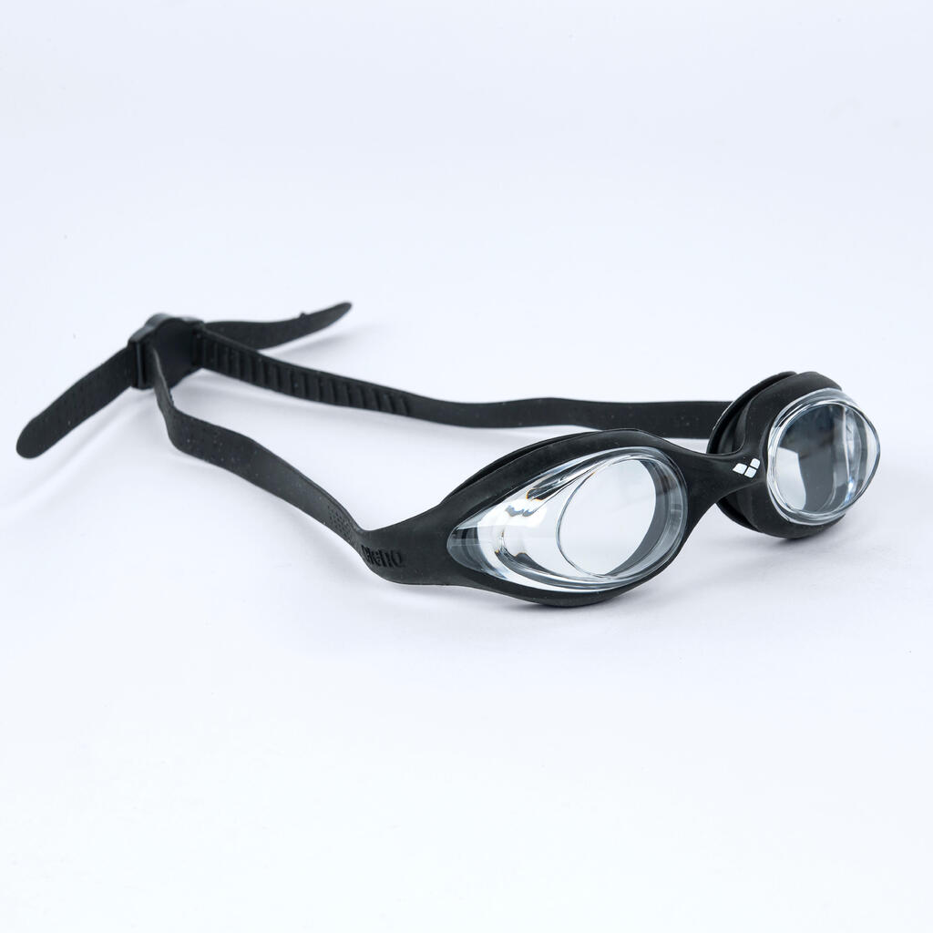 Plavecké okuliare pre dospelých ARENA SPIDER s čírymi očnicami čierne
