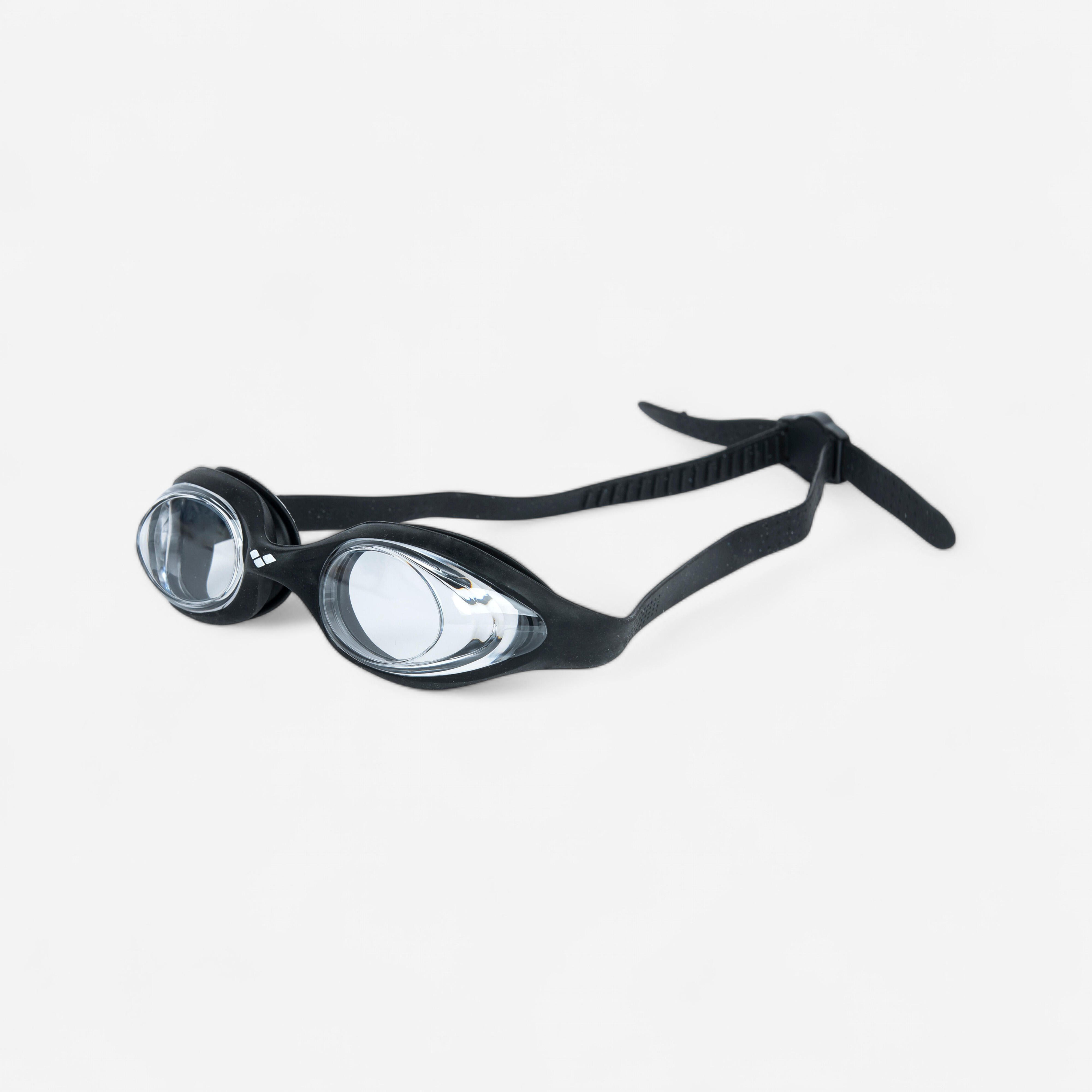 Ochelari de înot ARENA SPIDER Lentile transparente Negru Adulți