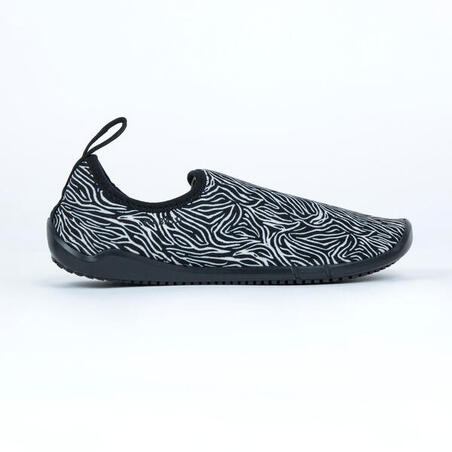 Bež-crne cipele s printom zebre za fitnes u vodi GYMSHOE