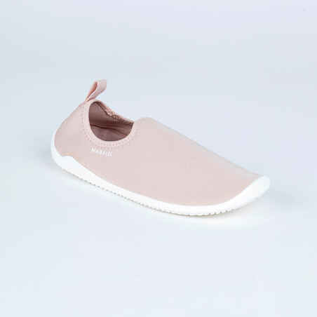 Svetlo rožnati čevlji za vodno vadbo GYMSHOE 