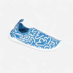 Chaussures aquatiques aquagym gymshoe noir beige zebré