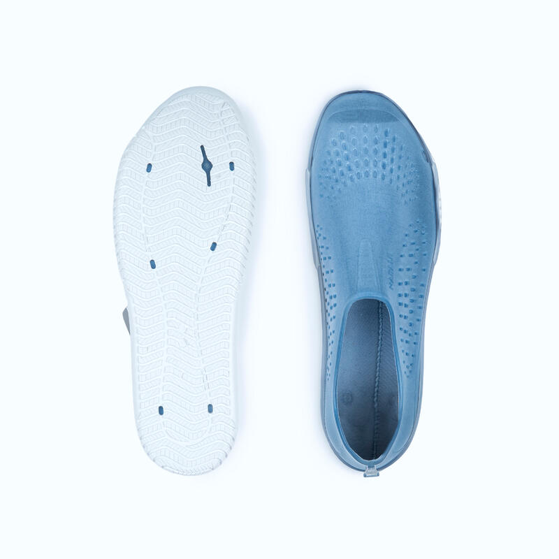 Waterschoenen voor aquabike of aquagym Fitshoe jeansblauw