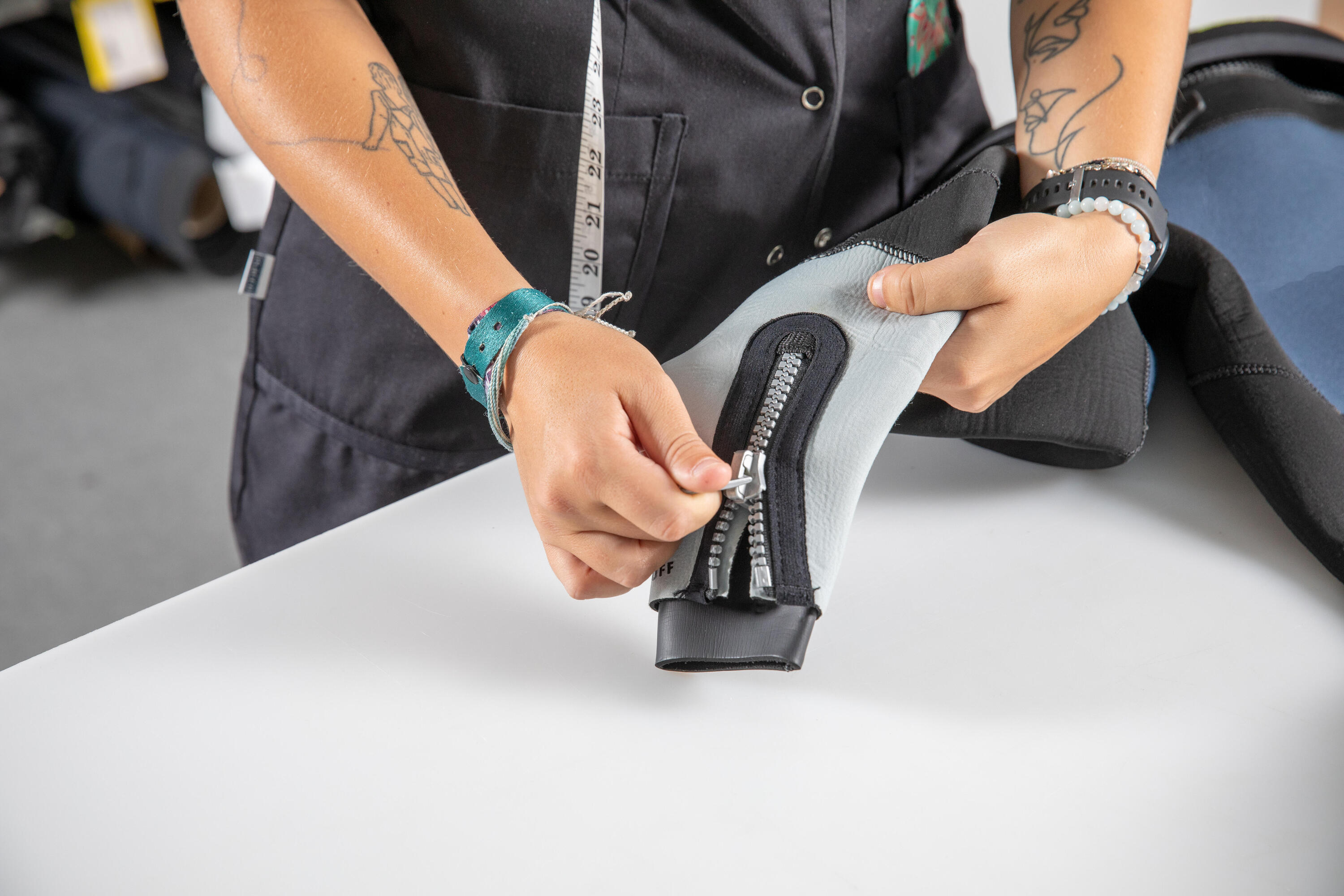 WORKSHOP Riparazione manicotto doppio muta neoprene