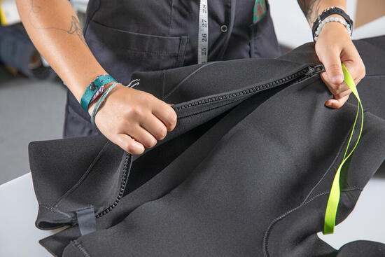 Vervanging rits voor- of achterkant neopreen wetsuit