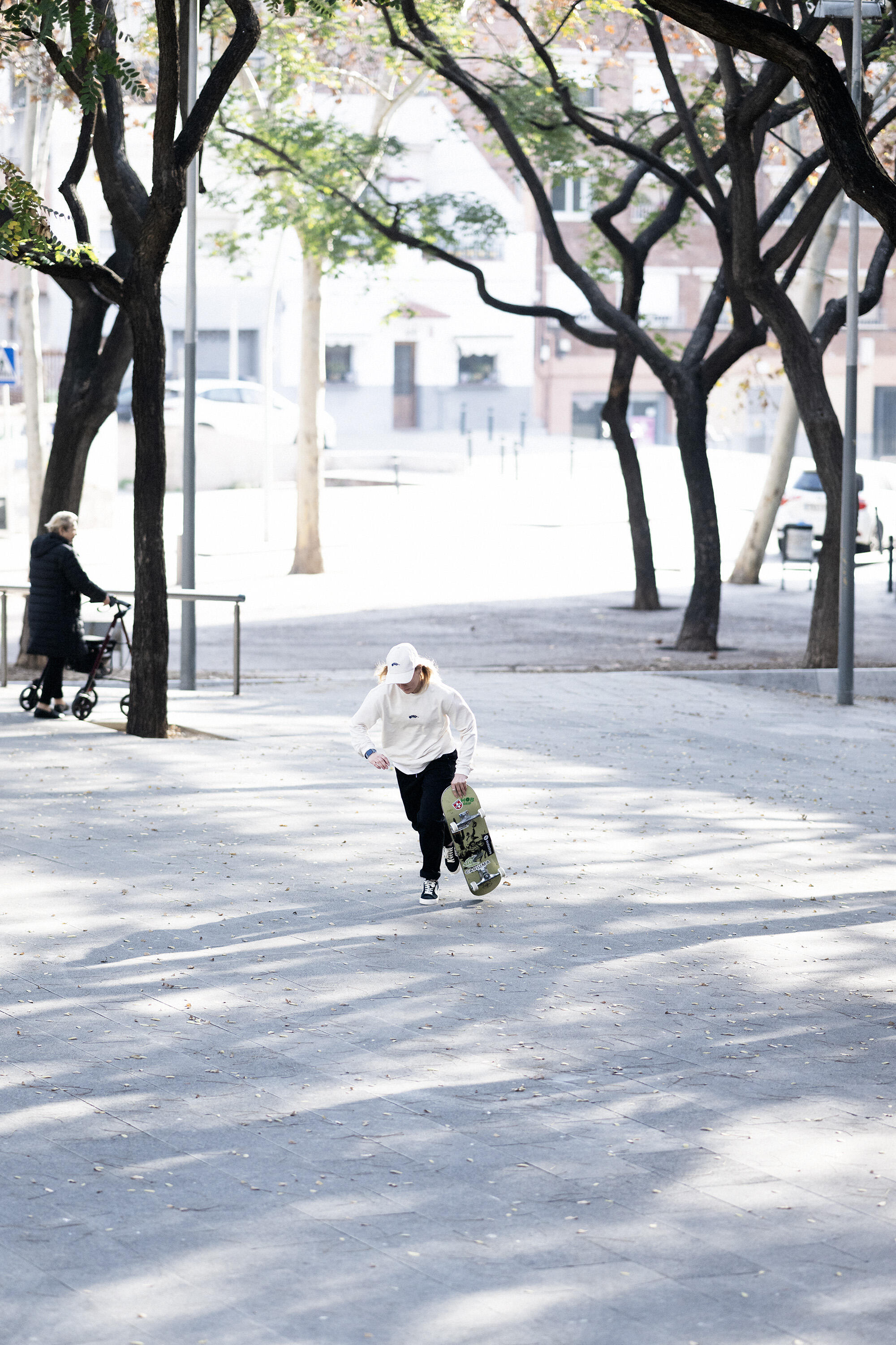 Bluza skaterska z kolekcji Roos Zwetsloot, beżowa, niebarwiona 16/16