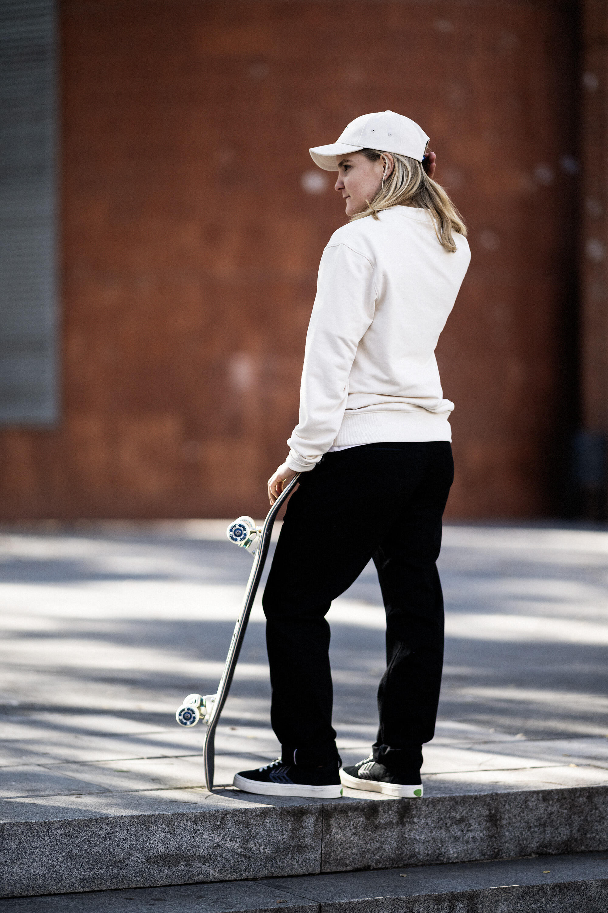 Bluza skaterska z kolekcji Roos Zwetsloot, beżowa, niebarwiona 13/16