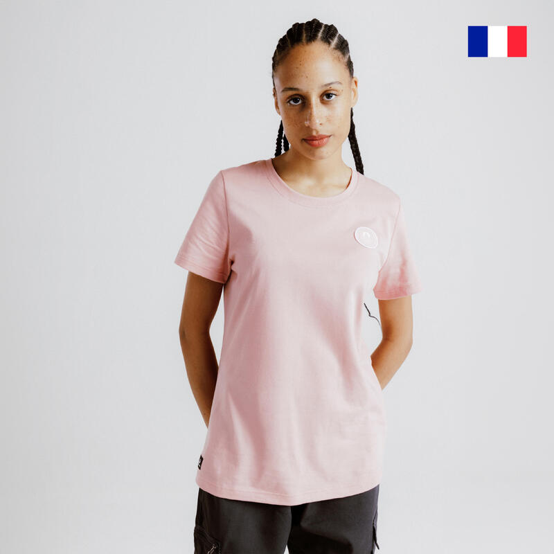 T-shirt Paris 2024 Femme - Rose Made in France
