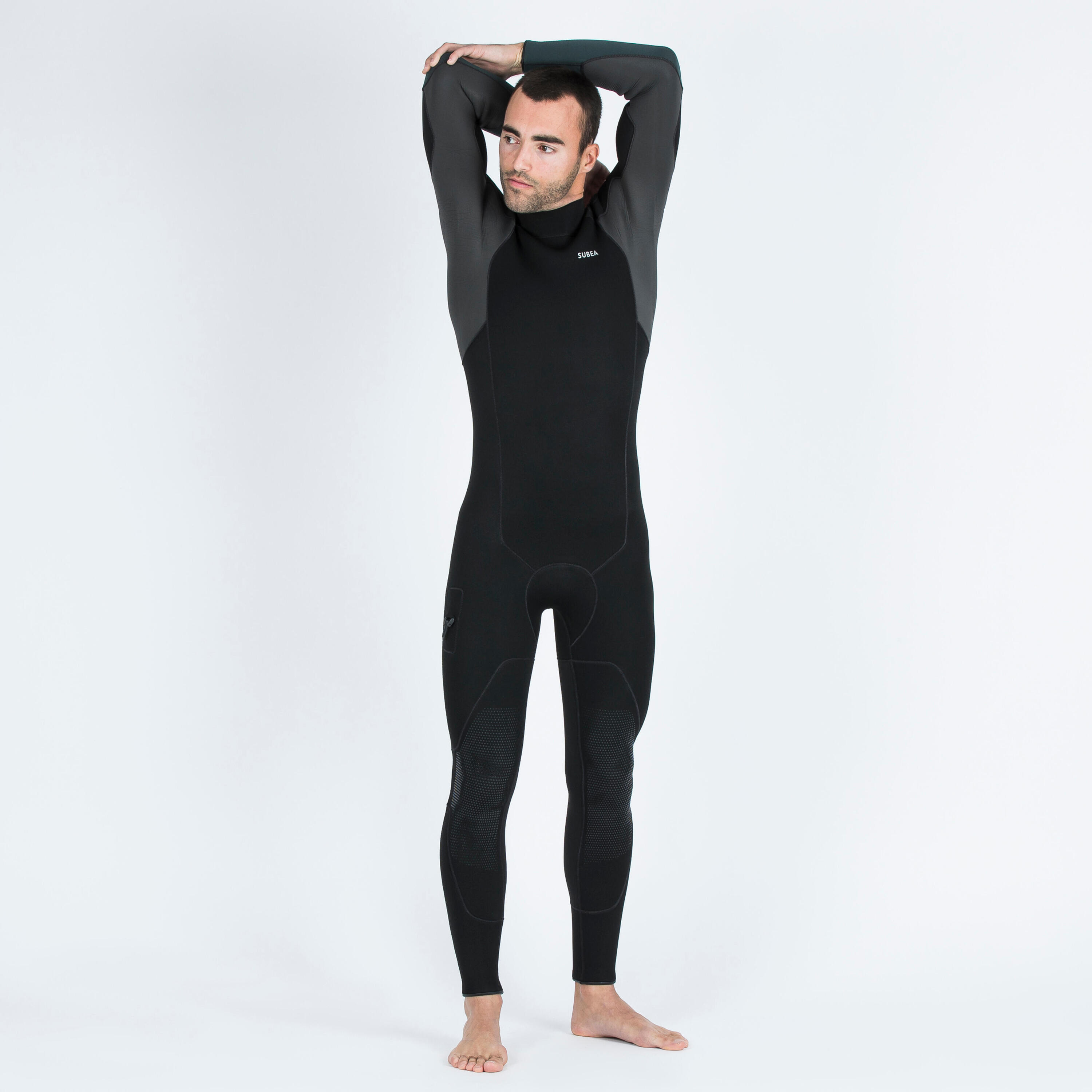 Muta subacquea uomo 900 5 mm nero-verde 6/12