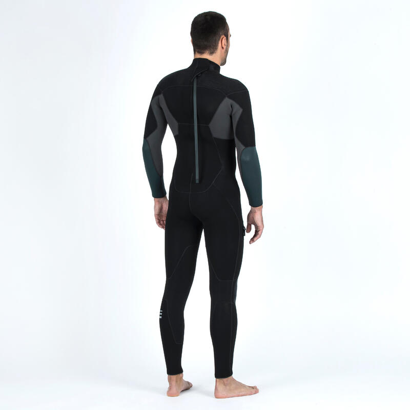 Traje Submarinismo Botella SCD 900 Hombre Negro Caqui Neopreno 5 mm