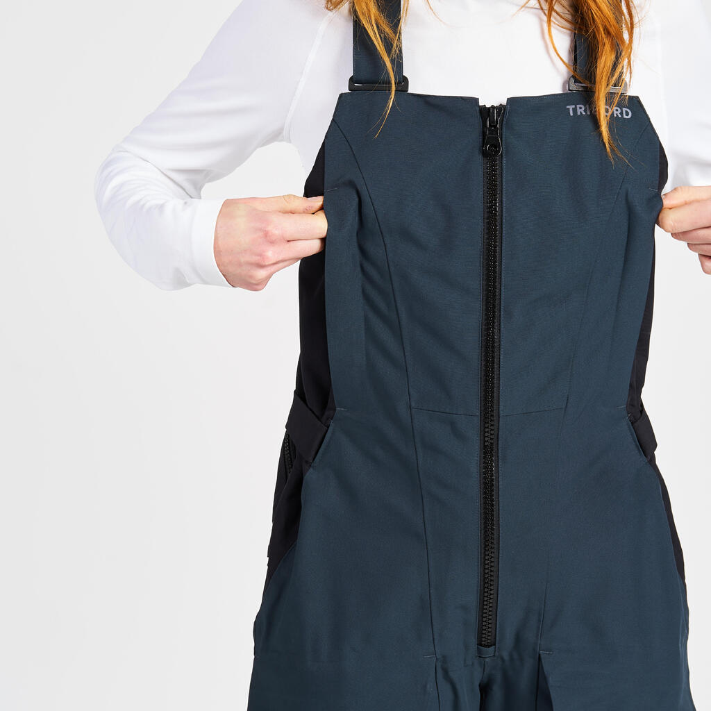 Women's Sailing Dungarees - Dungarees 500 - Dark Grey