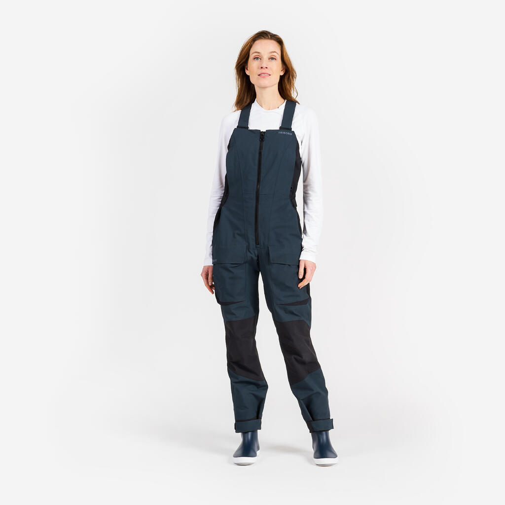 Pantalone za jedrenje 500 ženske - tamnosive
