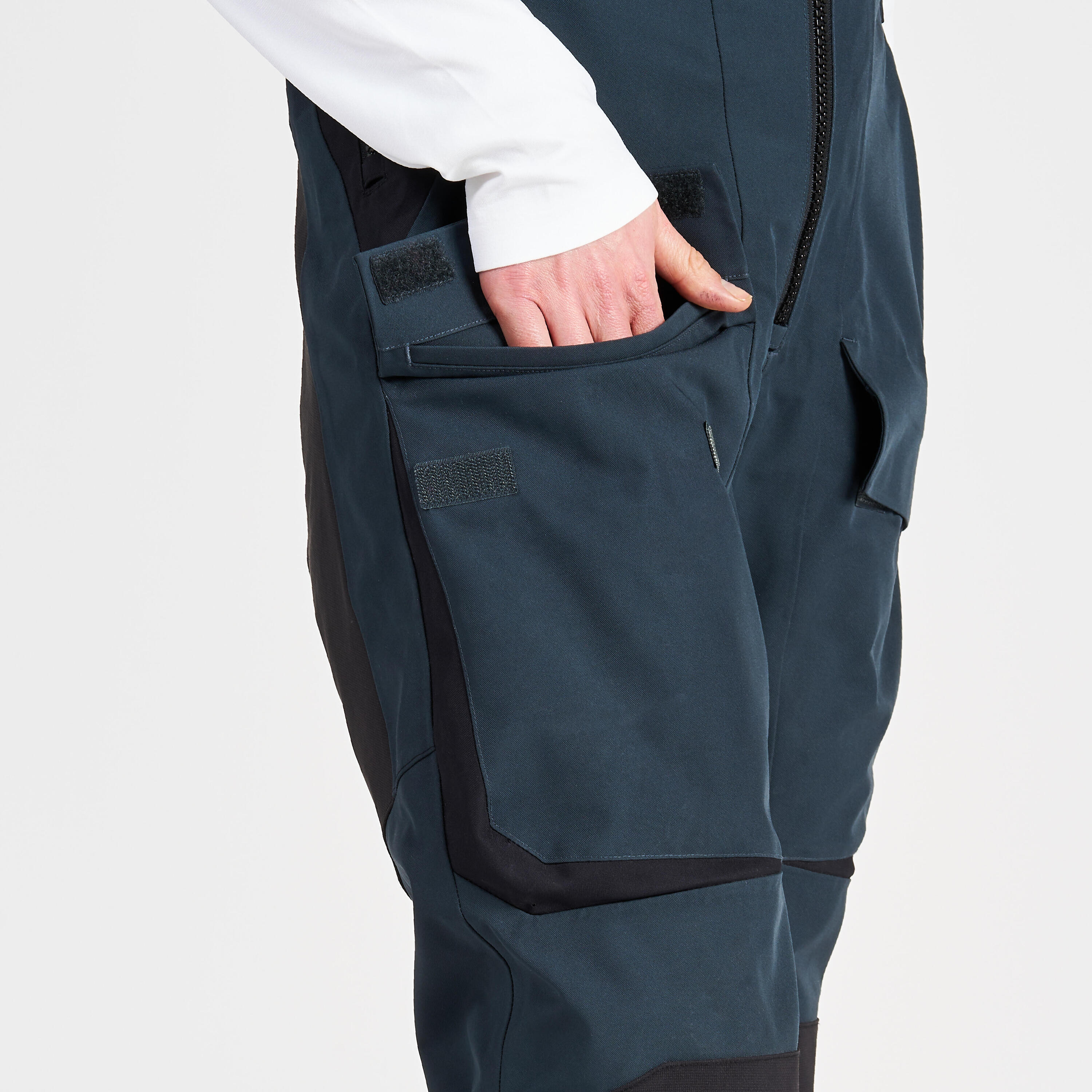 Salopette de quart voile femme - salopette 500 grise foncé 5/13