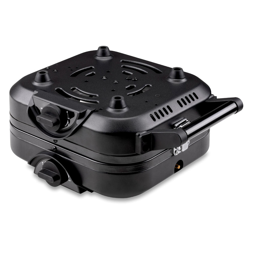 2-burner camping stove - portable and foldable
