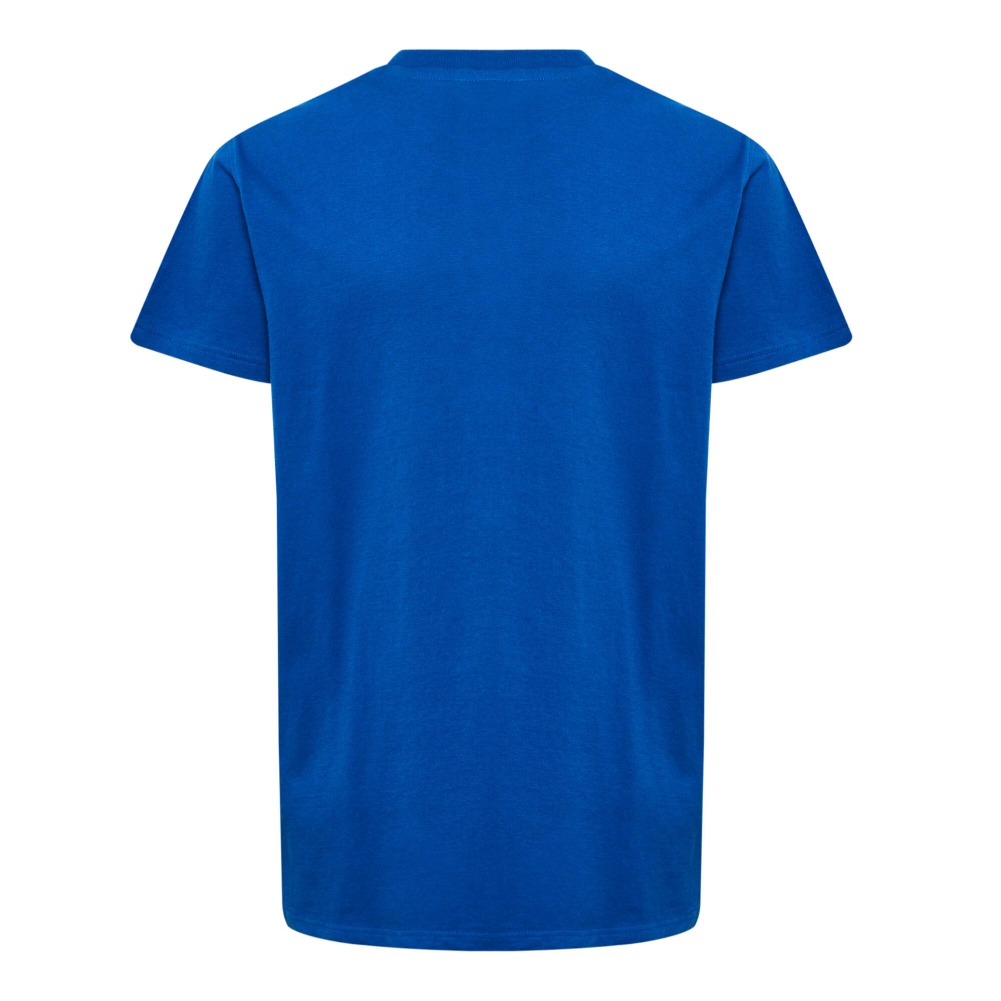 Kinder Handball T-Shirt - Humel GO 2.0 Logo T-Shirt blau 2/2