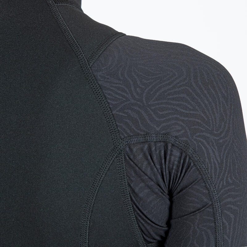 Tricou anti UV Yulex 100 1.5mm Negru Damă