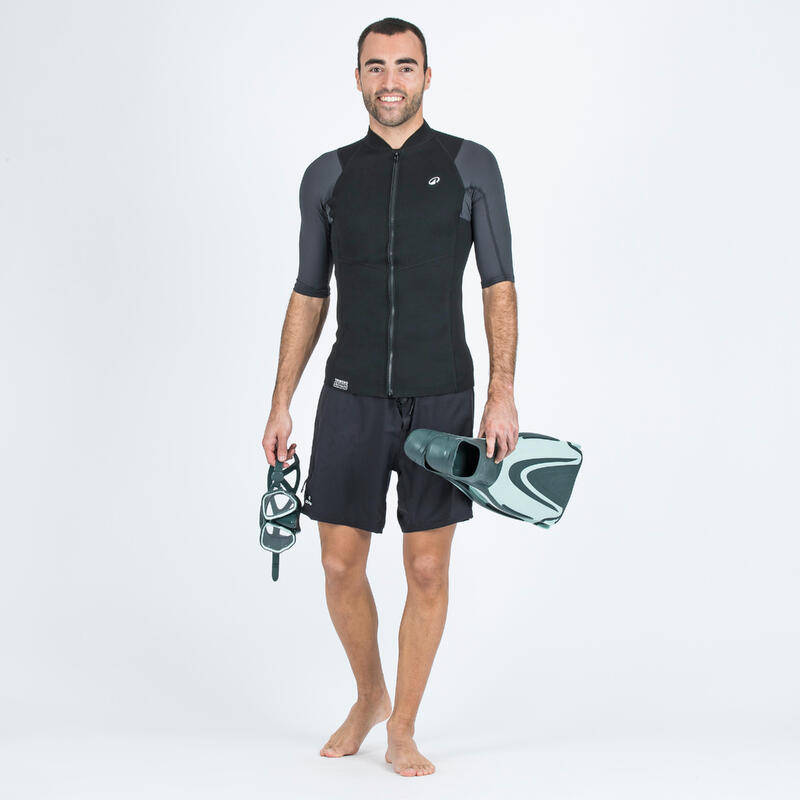 Tricou anti-UV Yulex100 1.5mm Negru Bărbați