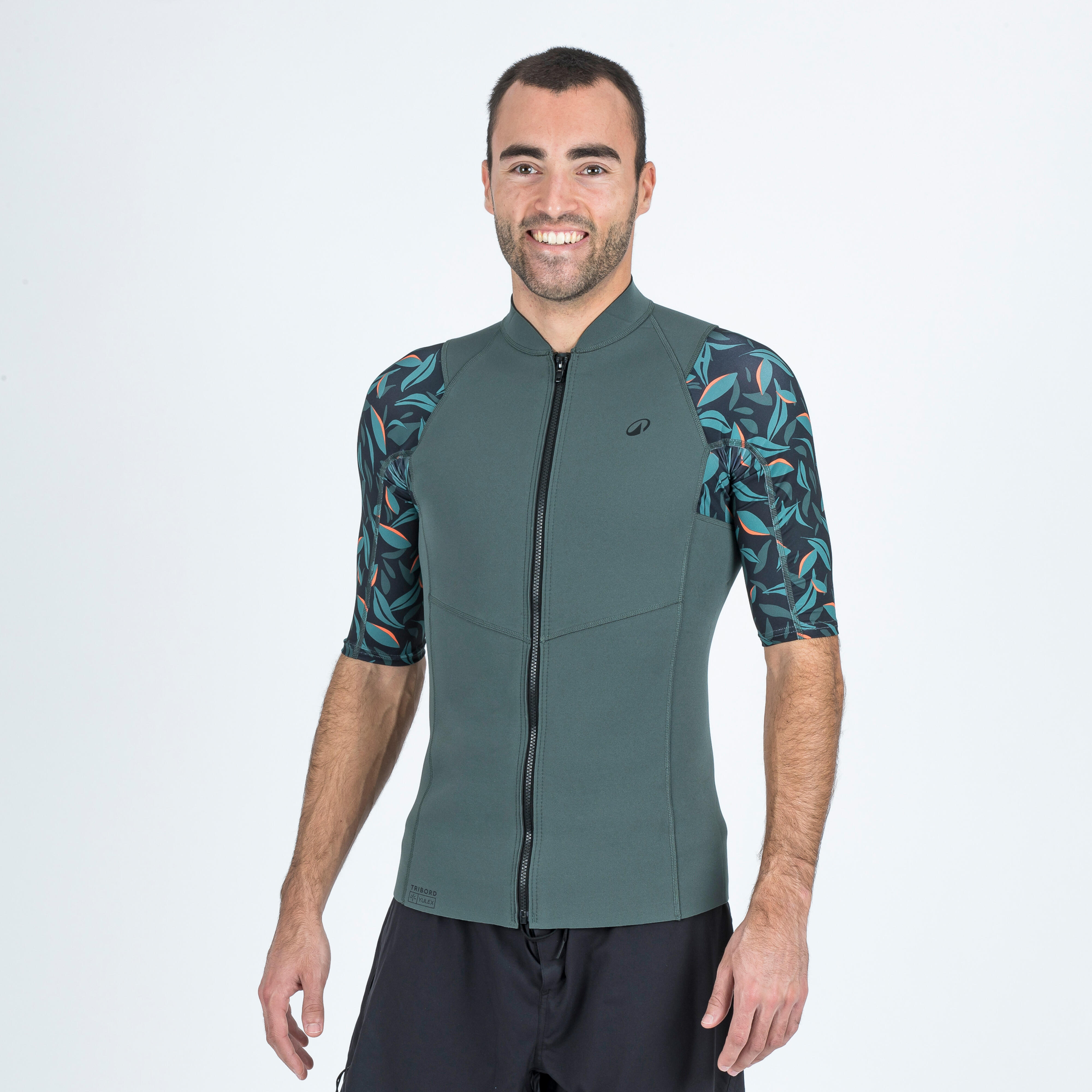 SUBEA Pánsky anti-UV neoprénový top s krátkym rukávom yulex100, 1,5 mm, s potlačou 2XL
