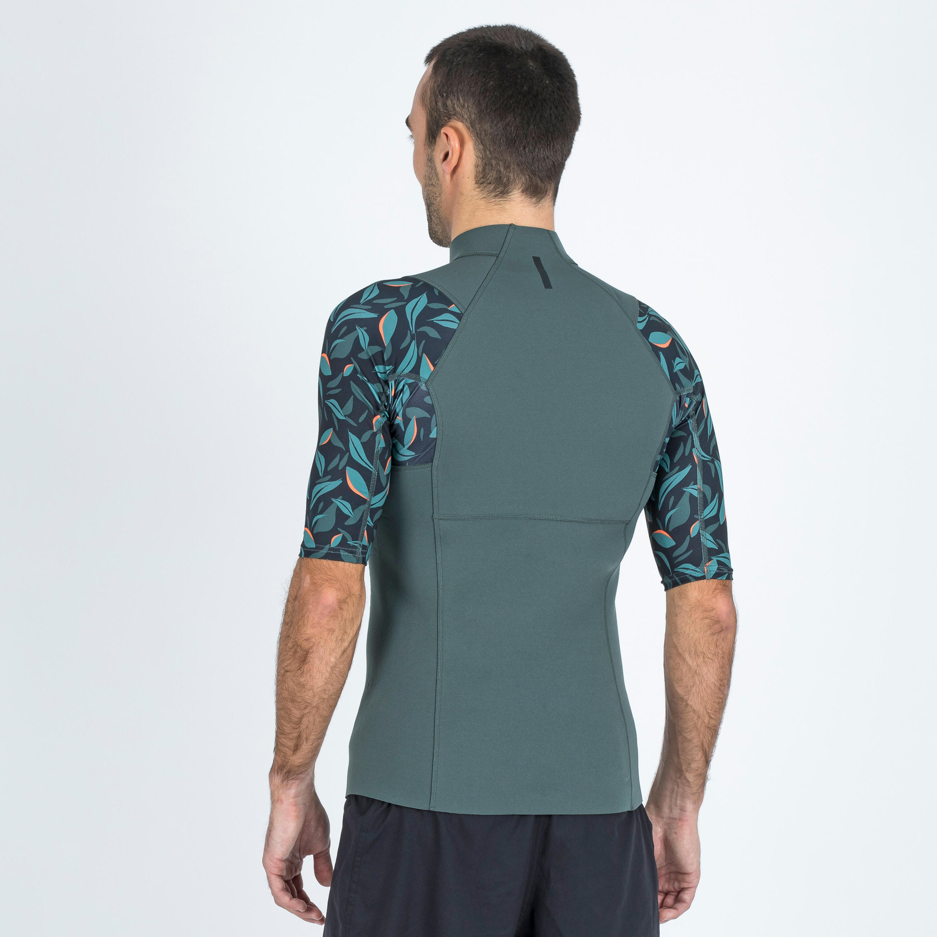 Men's short sleeve UV-protection top yulex100 1.5mm - awake flowers graphics 3/10