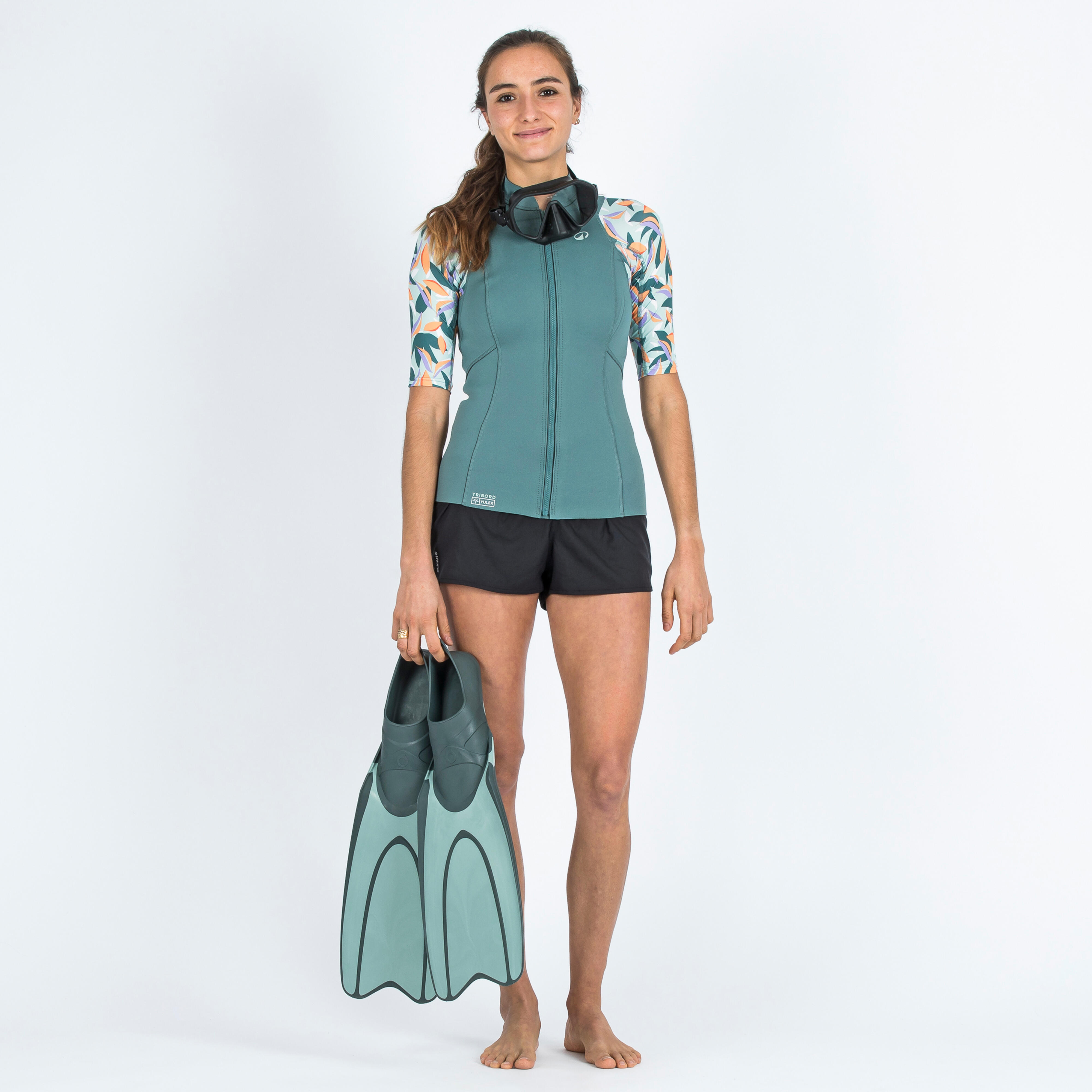 DECATHLON Dámsky anti-UV neoprénový top Yulex100 Awake farebný M · záber 5