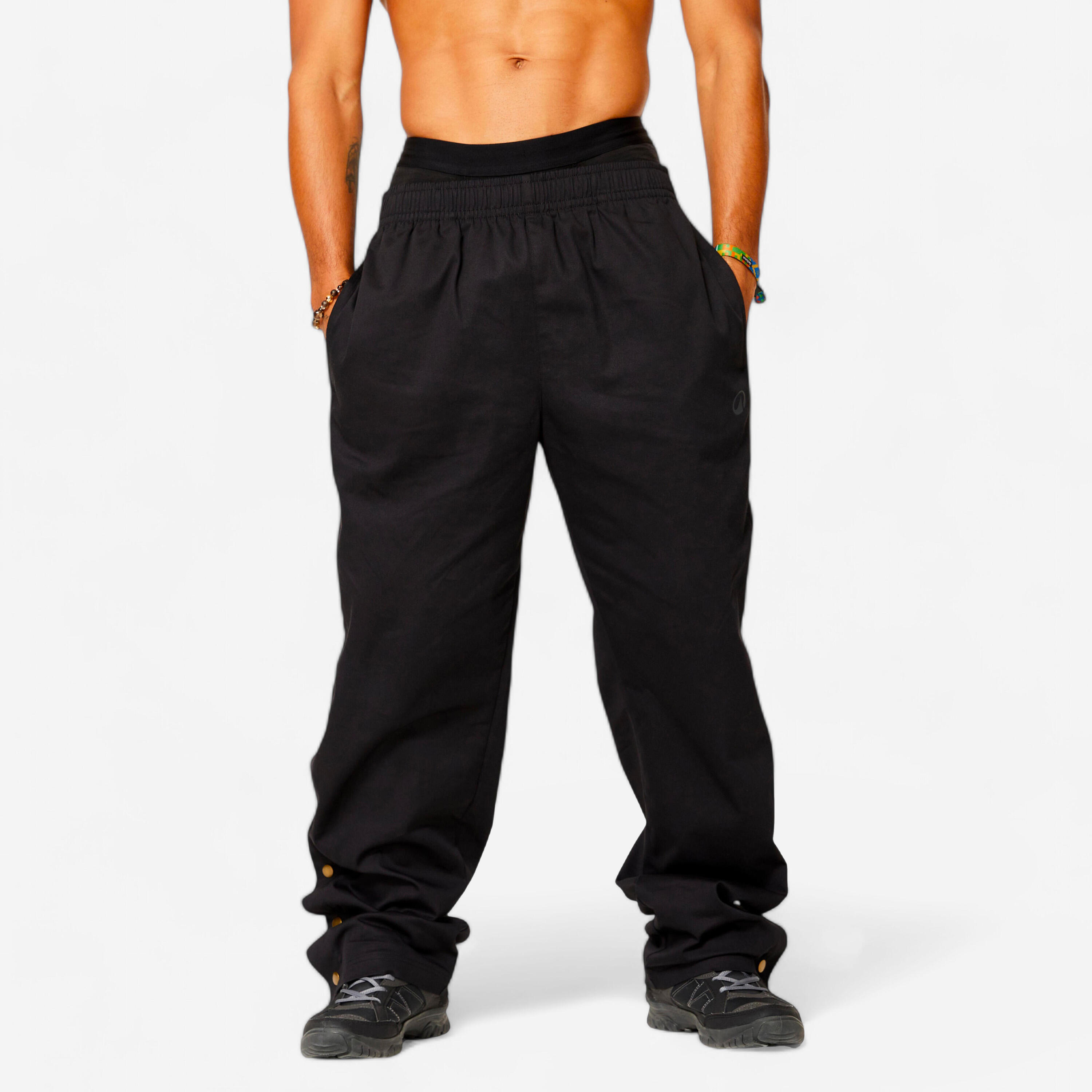 STAREVER Wide Breakdancing Bottoms - Black