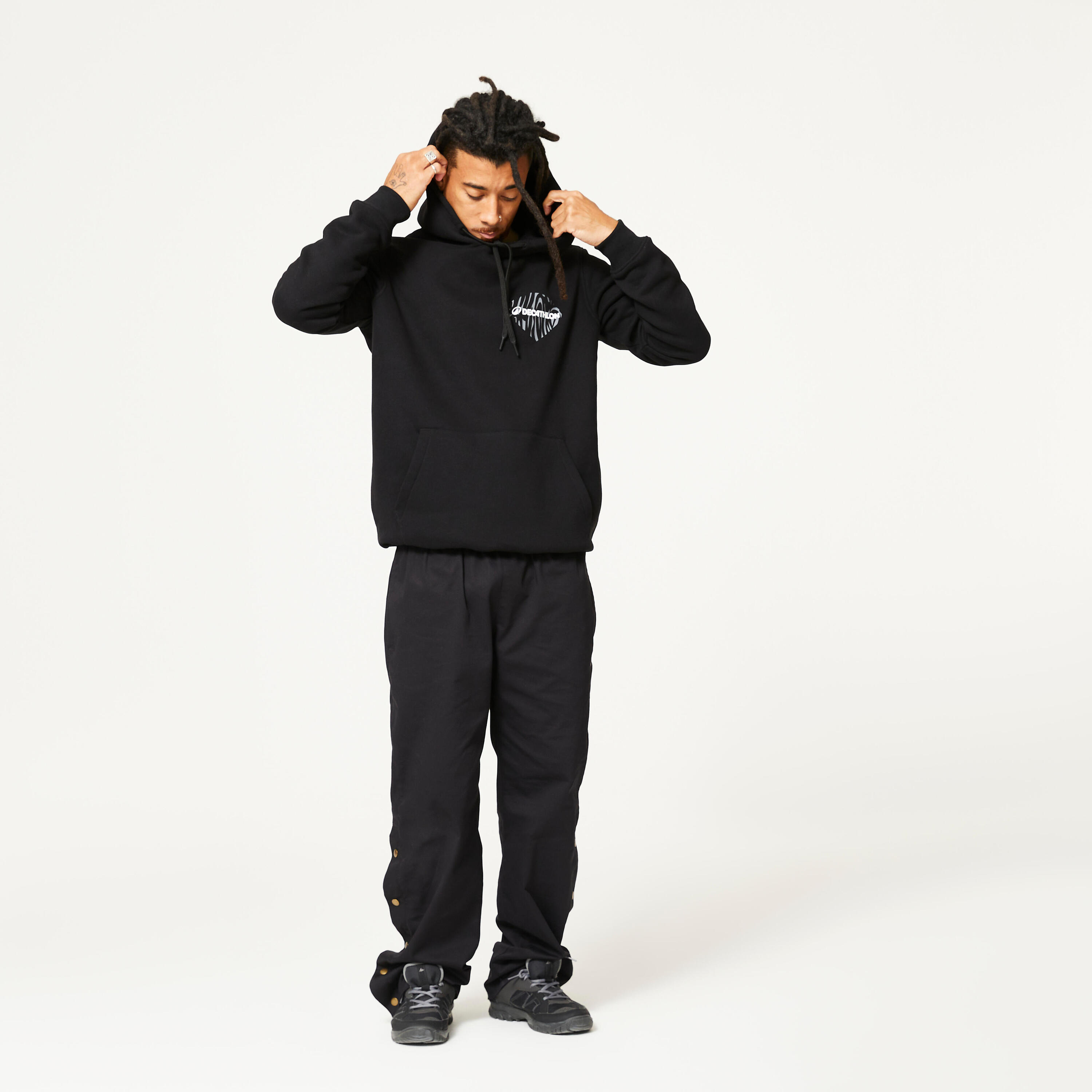 Sweat danse chaud et confortable homme, noir 2/7