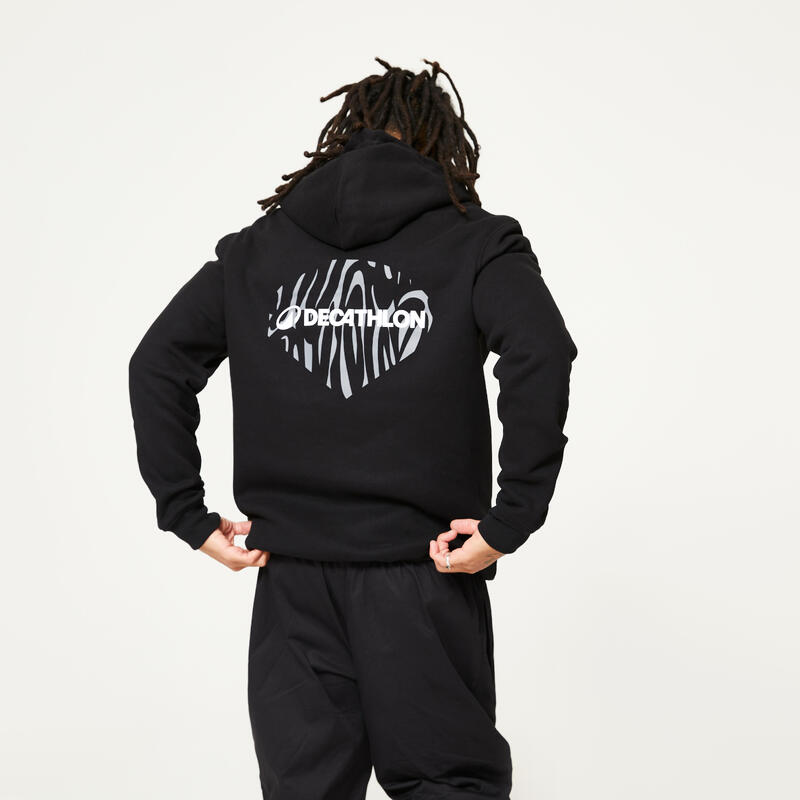 Sudadera Danza Hombre Negro Cálida Cómoda