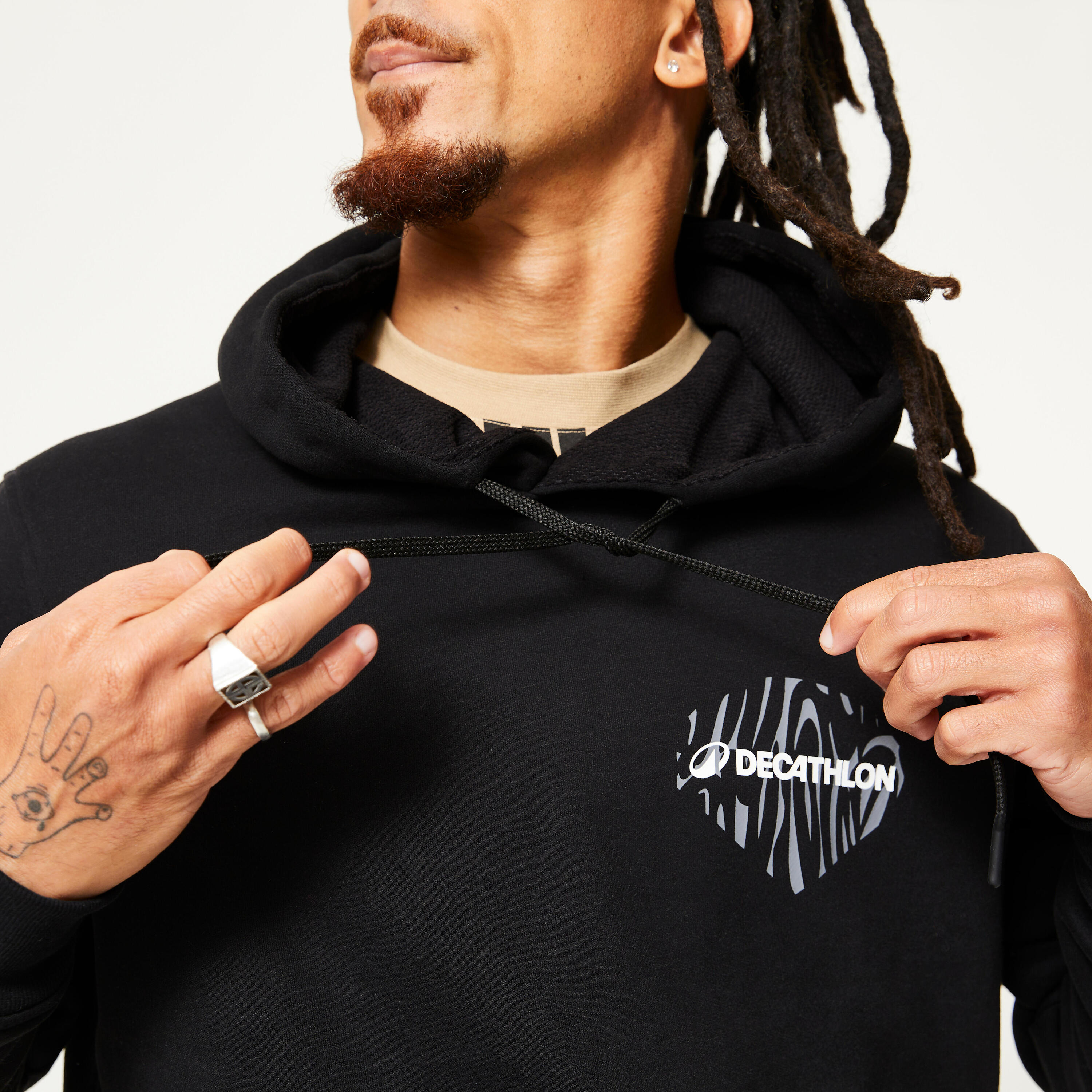 Sweat danse chaud et confortable homme, noir 6/7