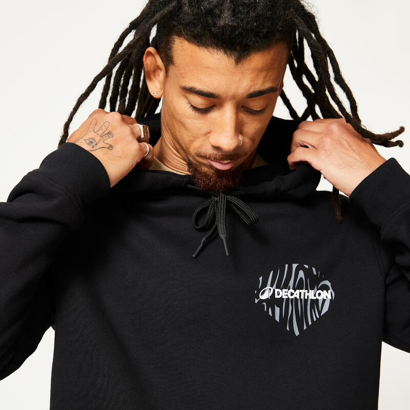 Sudadera Danza Hombre Negro Cálida Cómoda