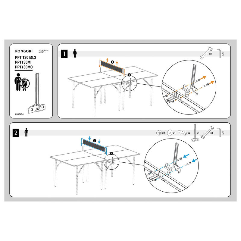 Conjunto de dois postes para mesas de ping pong Medium