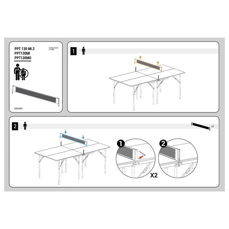 REDE DE PING PONG 100 CM