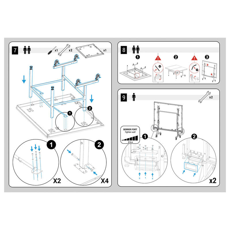 Tablero para las mesas de ping pong TTT130 y TTT130.2