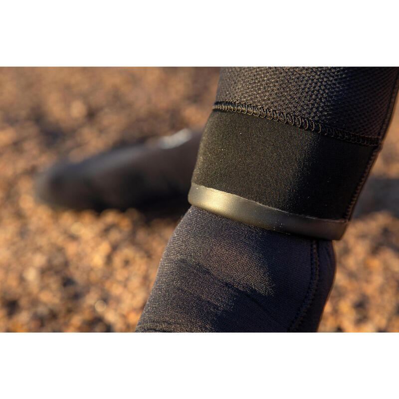 Pantalon activități sportive submarine neopren întărit 7mm SPF 900 Negru Bărbați
