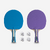 SET 2 RAQUETTES TTR 130 SPIN 4* ITTF ÉCOLE/CLUB VIOLET/BLEU + BALLES