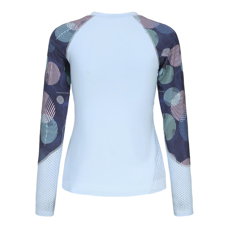 LONG-SLEEVED WATERSPORTS T-SHIRT COSU BUBBLE LIGHT BLUE