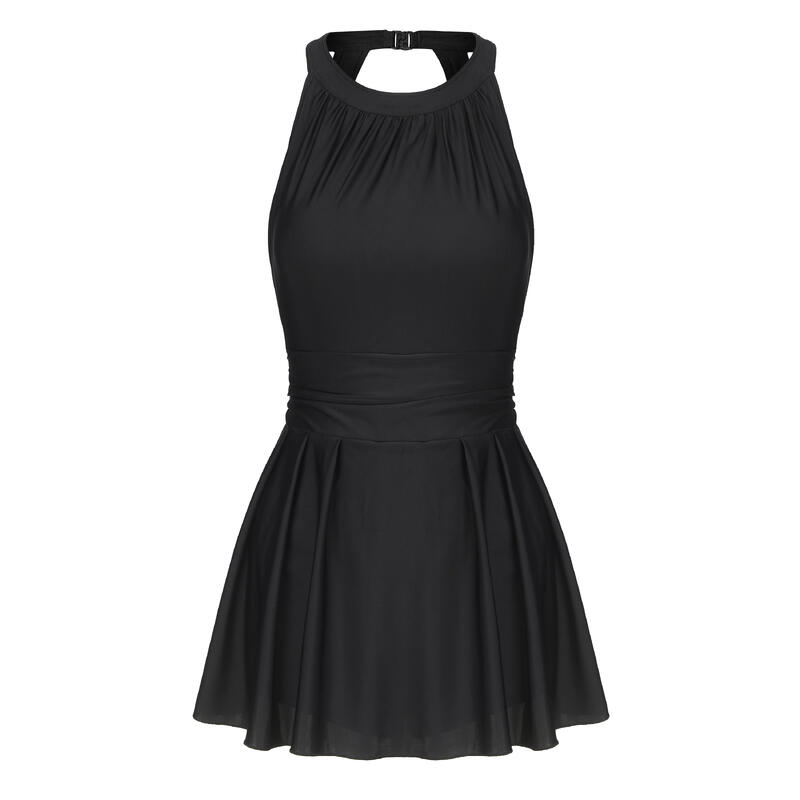 一件式泳裙 AMBER－BLACK－黑色