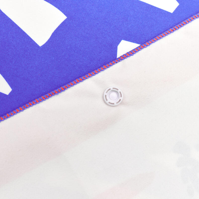 超細纖維毛巾 PRINT L 藍白色