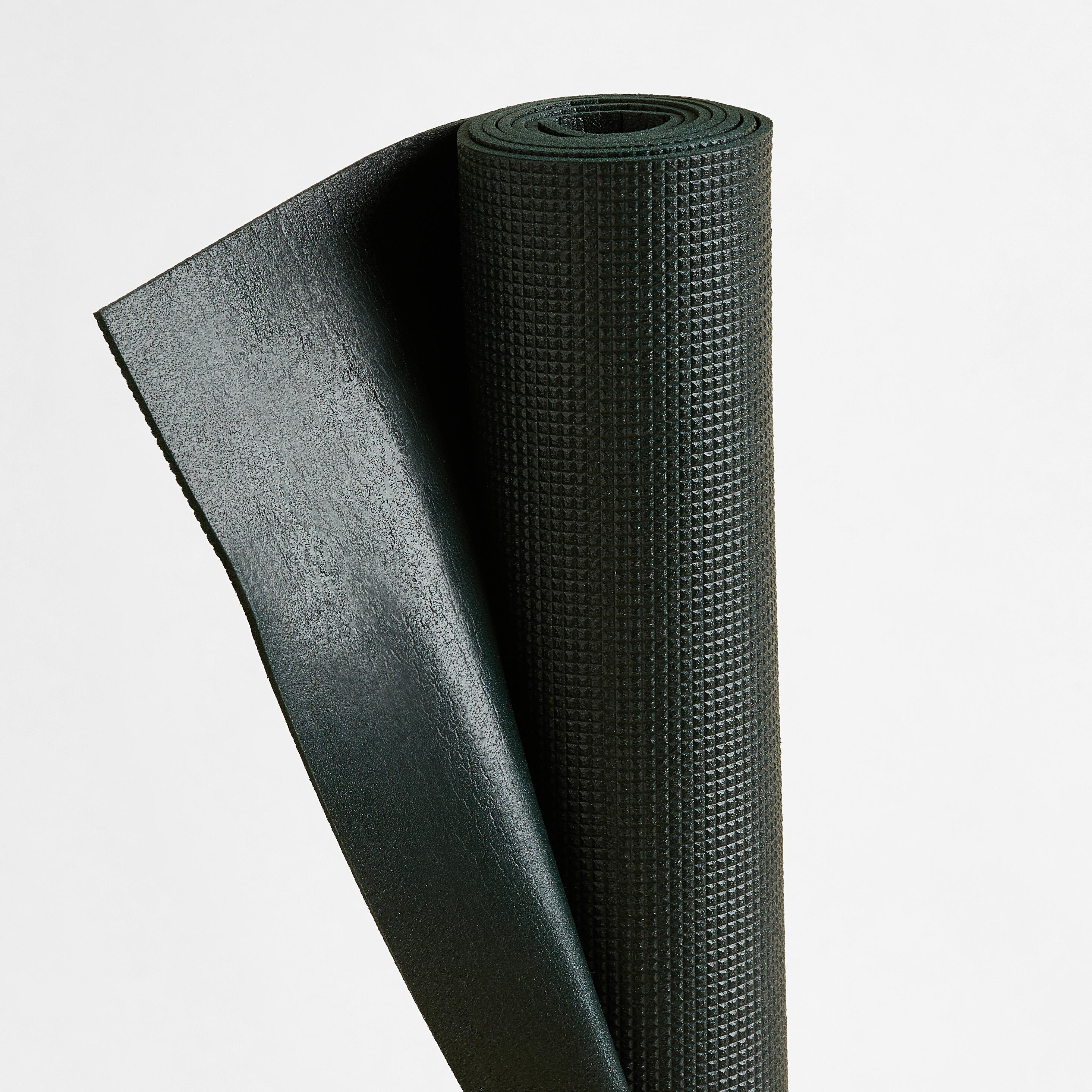 185 x 65 cm x 5 mm Yoga Mat Grip - Grey - Decathlon