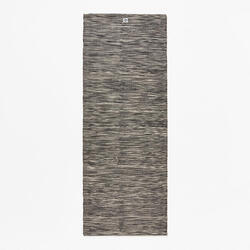 OPLEGMAT/YOGAMAT VOOR ZACHTE YOGA KATOEN 183 CM X 68 CM X 4 MM GEMÊLEERD GRIJS