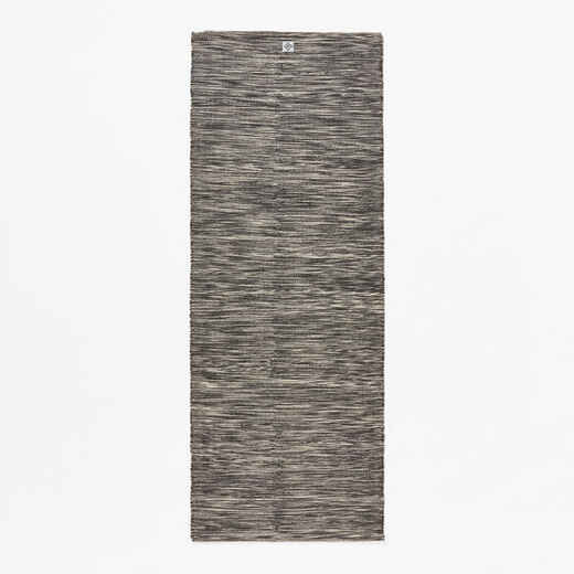 
      Yogamatte/Mattenauflage für sanftes Yoga Baumwolle 183 cm × 68 cm × 4 mm - graumeliert 
  
