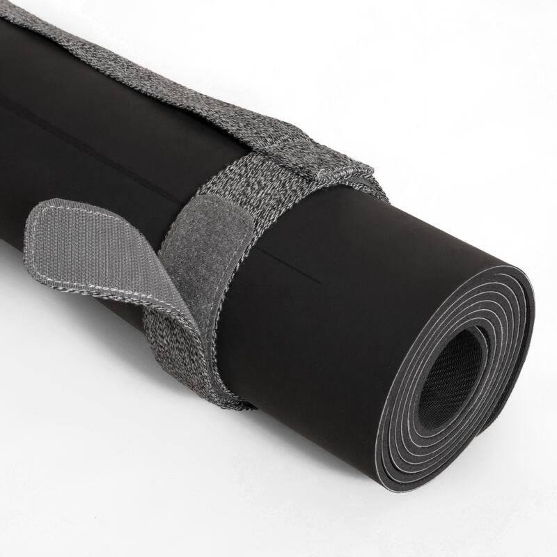 Ayarlanabilir Alacalı Gri Yoga Matı Kayışı