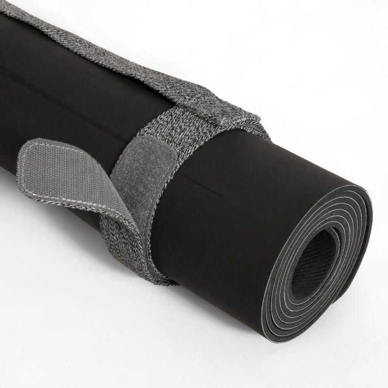 Cinghia per tappetino yoga regolabile grigio melange