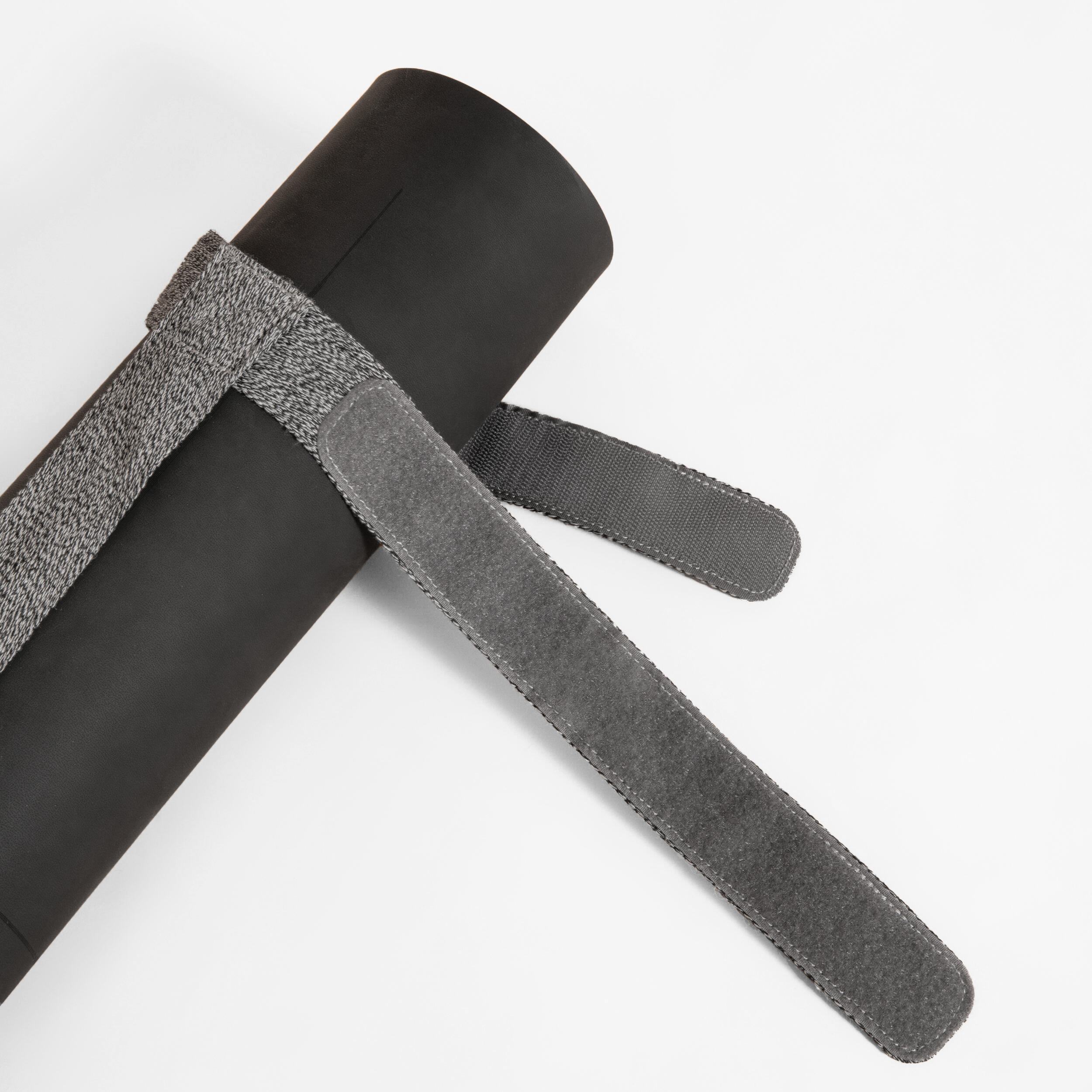 Adjustable Yoga Mat Strap - Mottled Grey 3/4