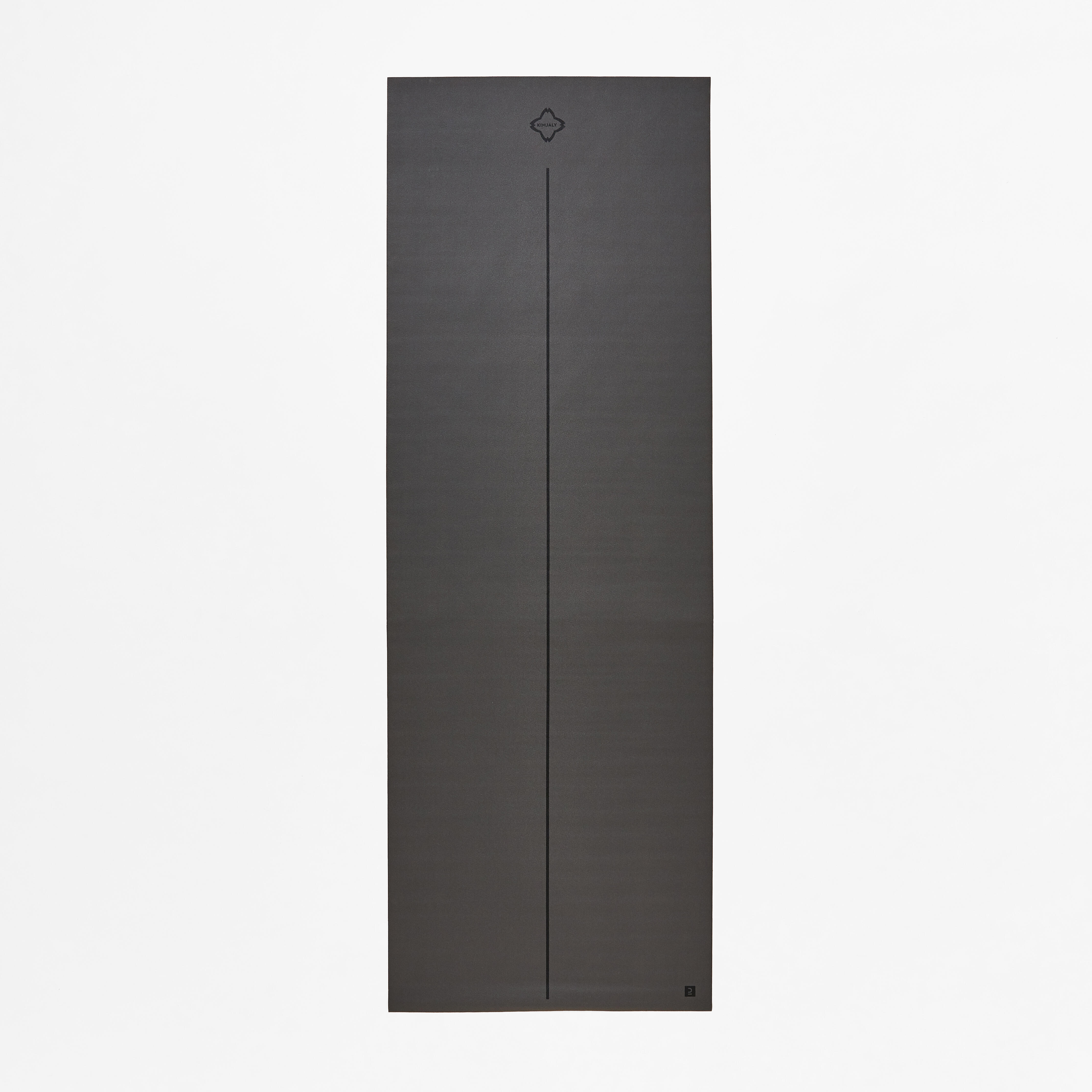 Foldable Travel Yoga Mat Mat Cover 180 cm 62 cm 1.33 mm Grey Decathlon