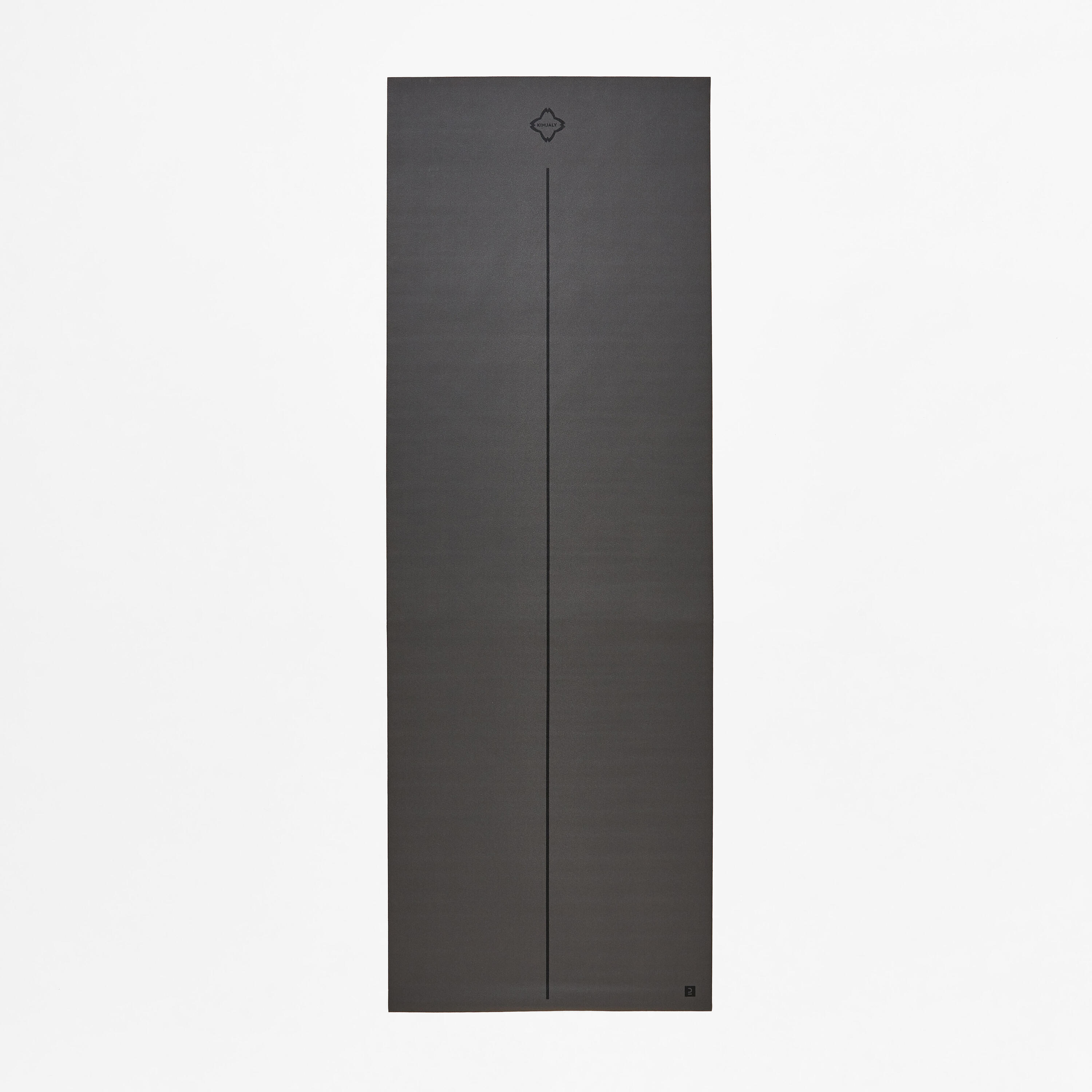 KIMJALY Foldable Travel Yoga Mat / Mat Cover 180 cm ⨯ 62 cm ⨯ 1.33 mm - Grey