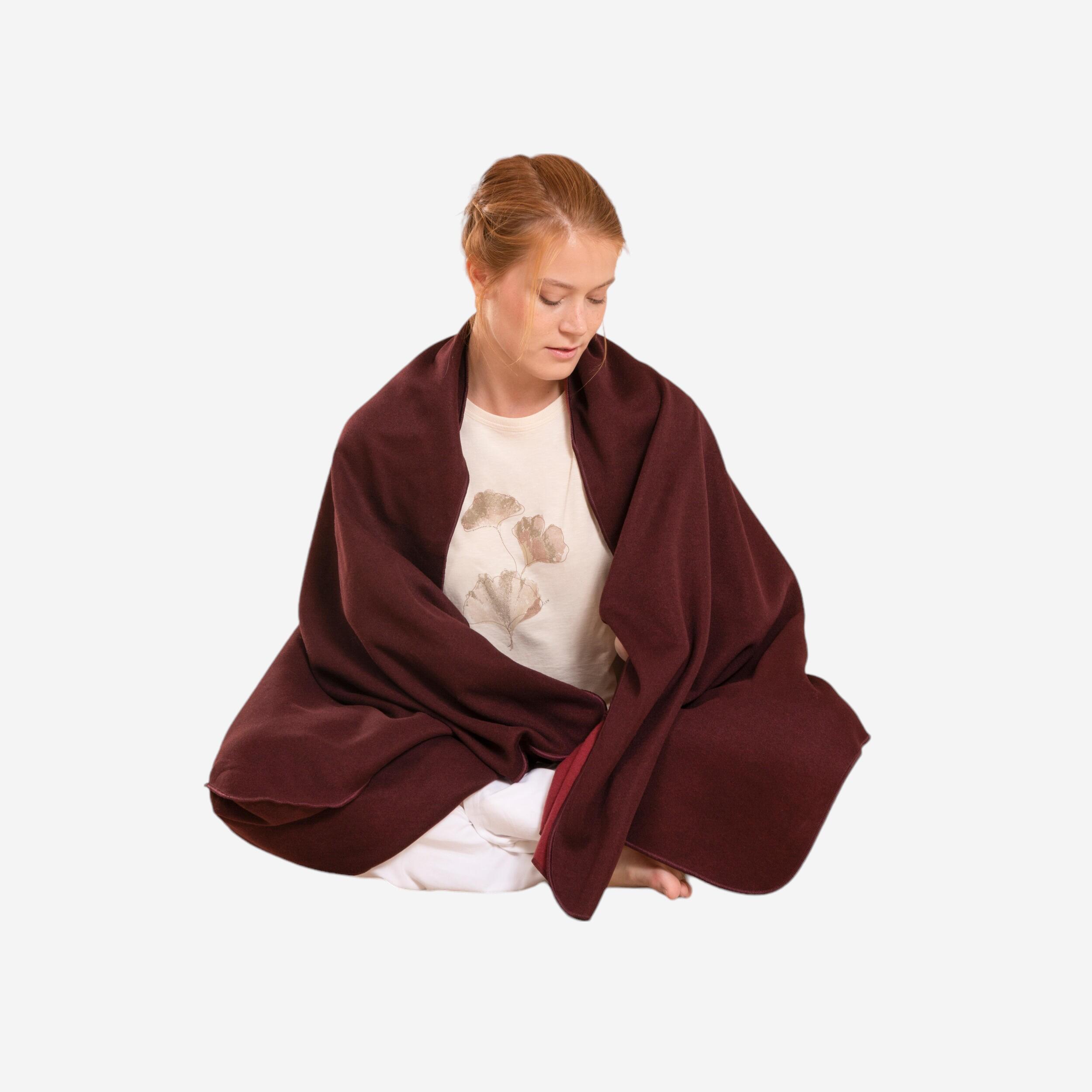 Kimjaly - Couverture De Yoga Bordeaux - Couverture - Materiel Yoga / Pilates - Violet - Taille Unique - Decathlon